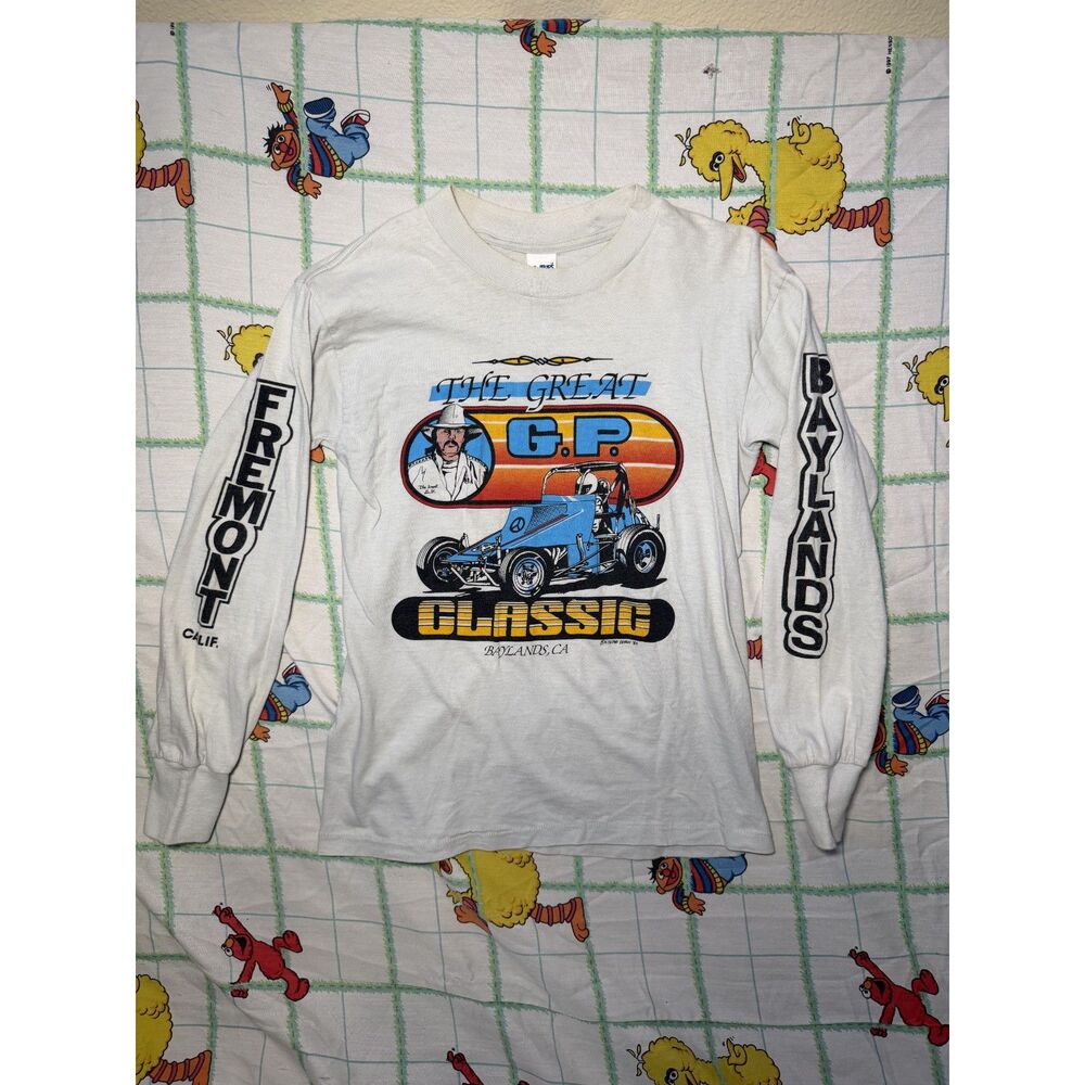 Vintage 1980 The Great Classic G.P. Sprit car long sleeve tshirt mens size small